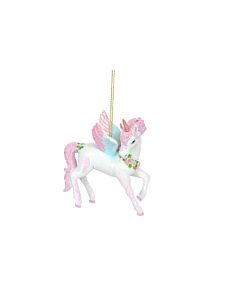 Giesla Graham White/Pink Resin Unicorn Decorations